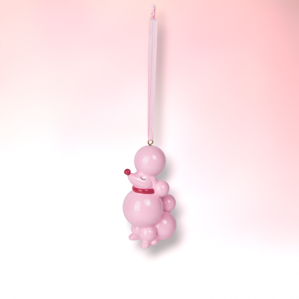 Light Pink Poodle Ornament
