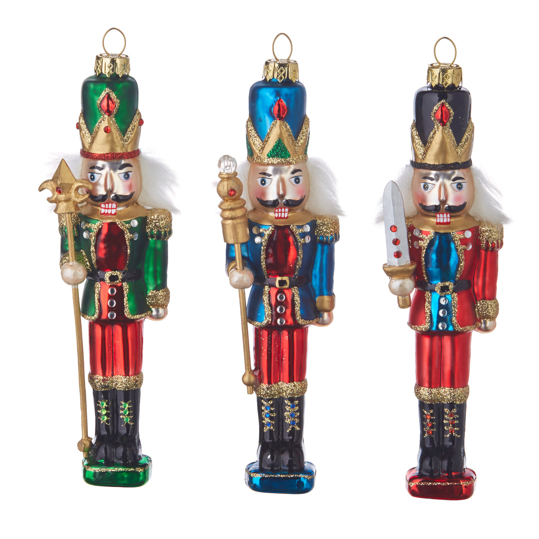6.5" Nutcracker Ornaments - Set of  3