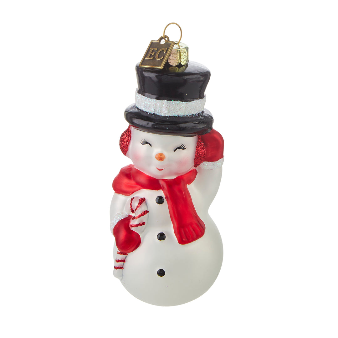 EC 8" Snowman Blow Mold Ornament
