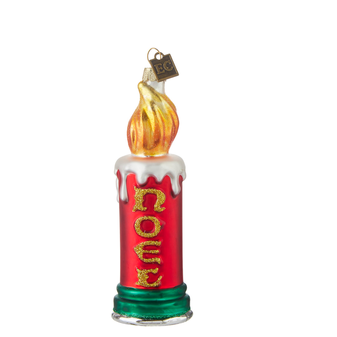 EC 8" Noel Candle Ornament