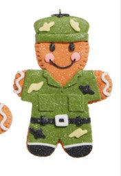 5.25" Military Gingerbread Ornament - Choice of Air Force, Army or Navy