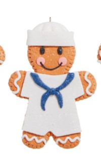 5.25" Military Gingerbread Ornament - Choice of Air Force, Army or Navy