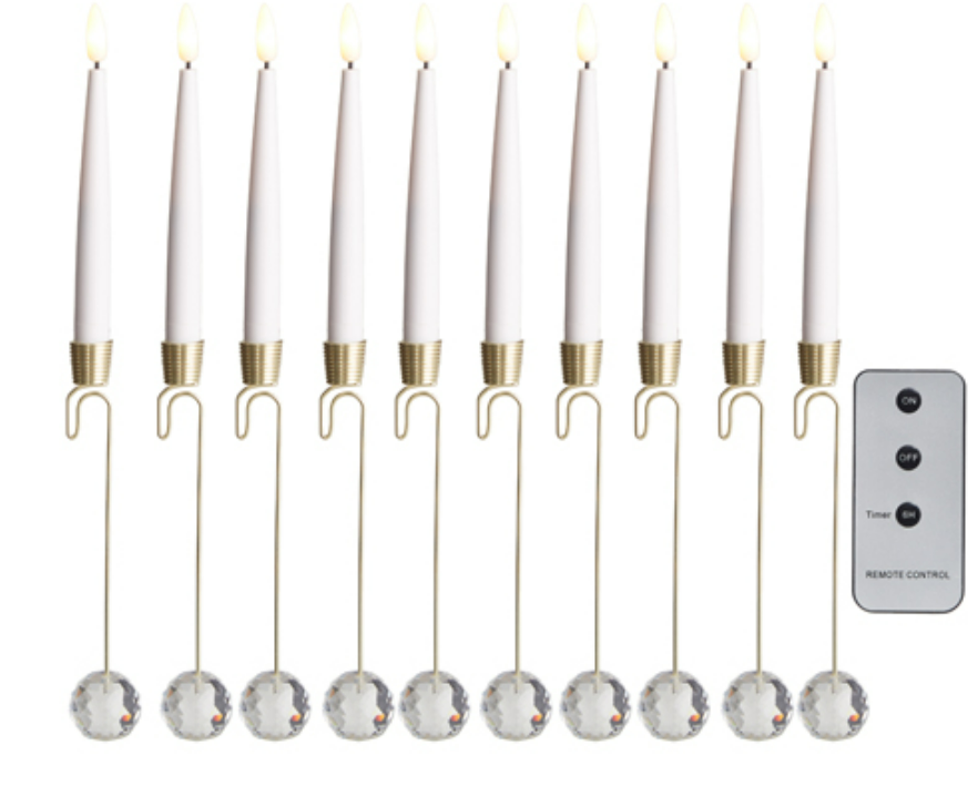 12.5" Lighted Candle Ornament Remote