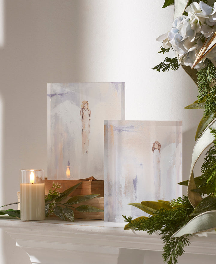 8" Angel Acrylic Block - Choice of 2 Styles