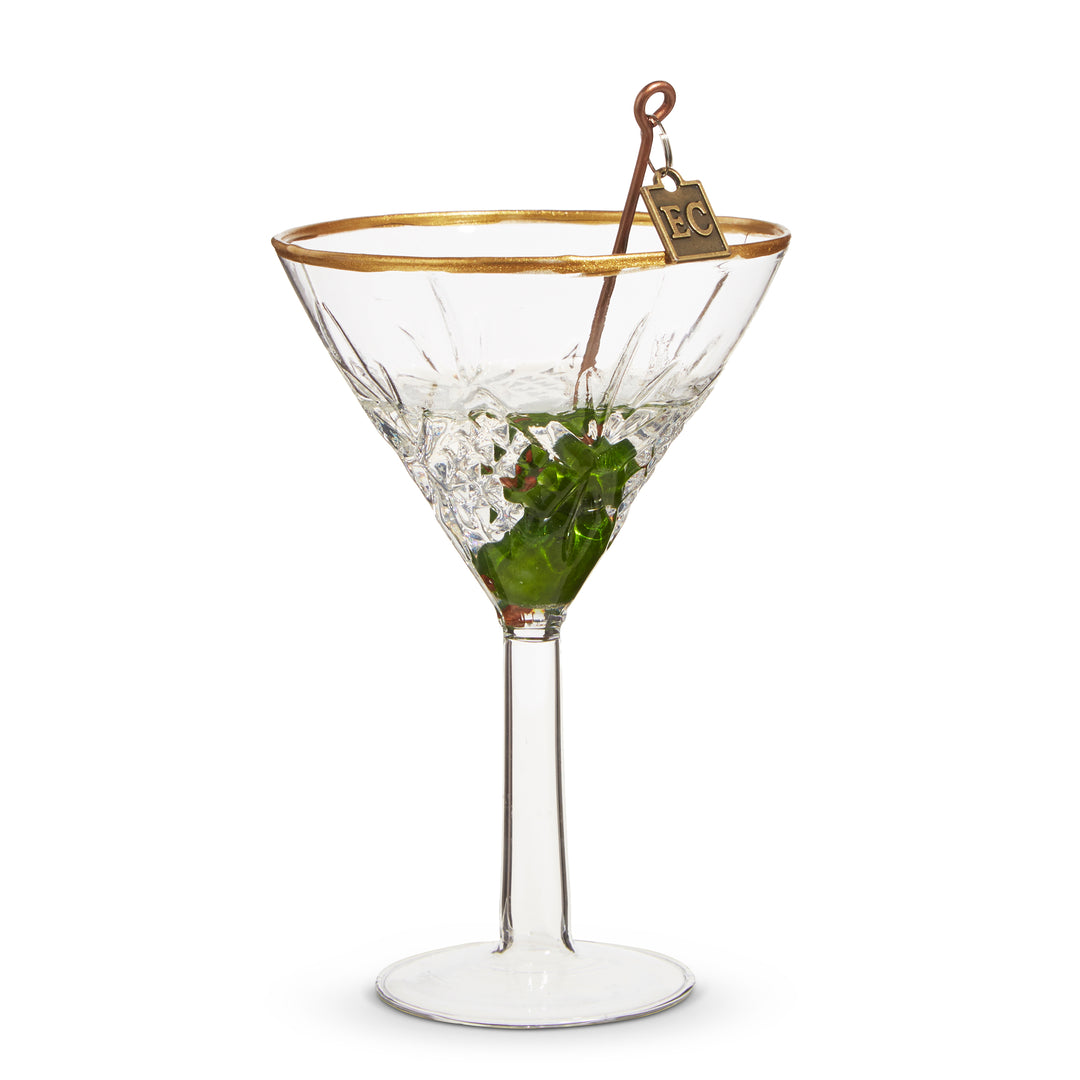 Raz 4.75" Elegant Martini Ornament by Eric Cortina