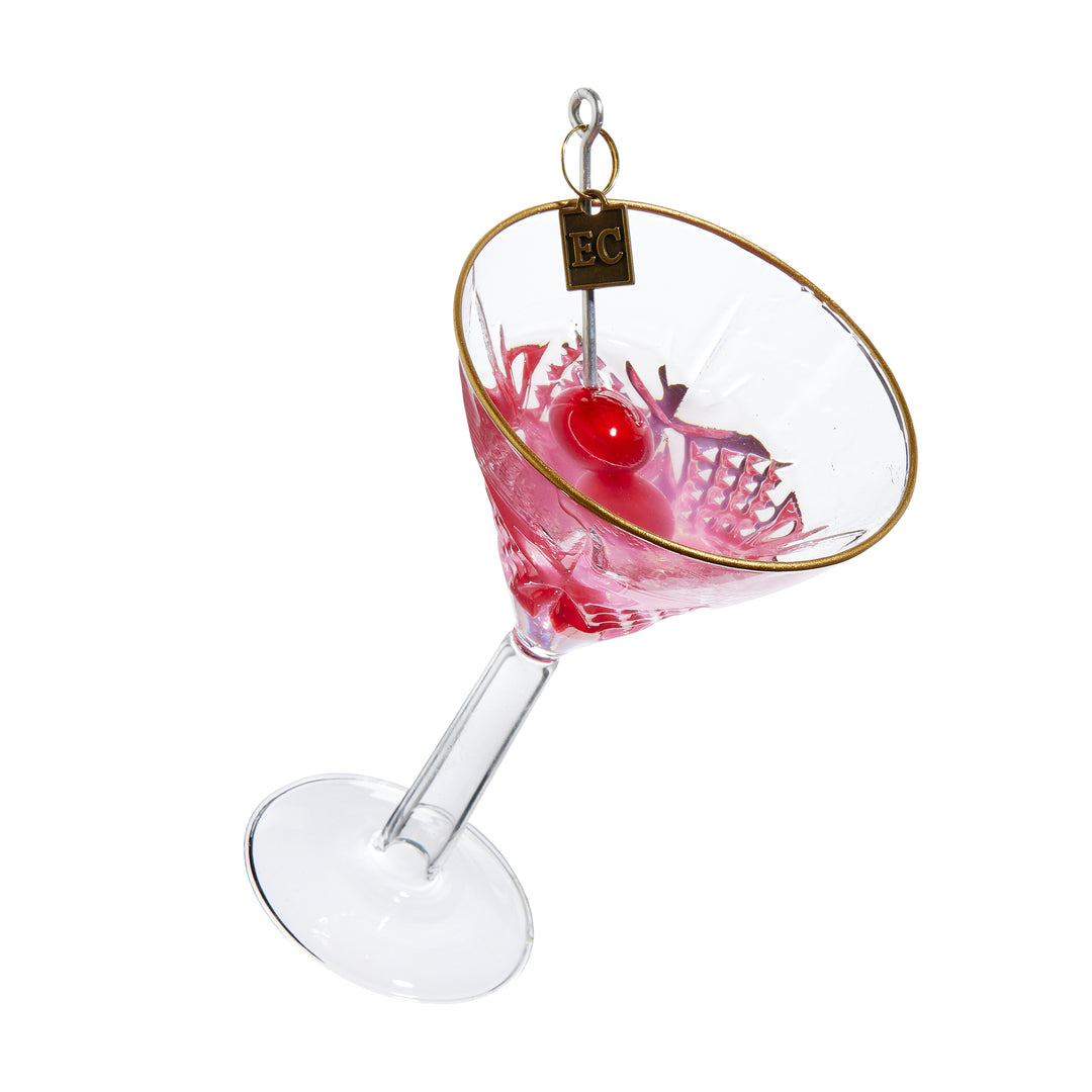 RAZ 5.5" Pink Martini Ornament by Eric Cortina