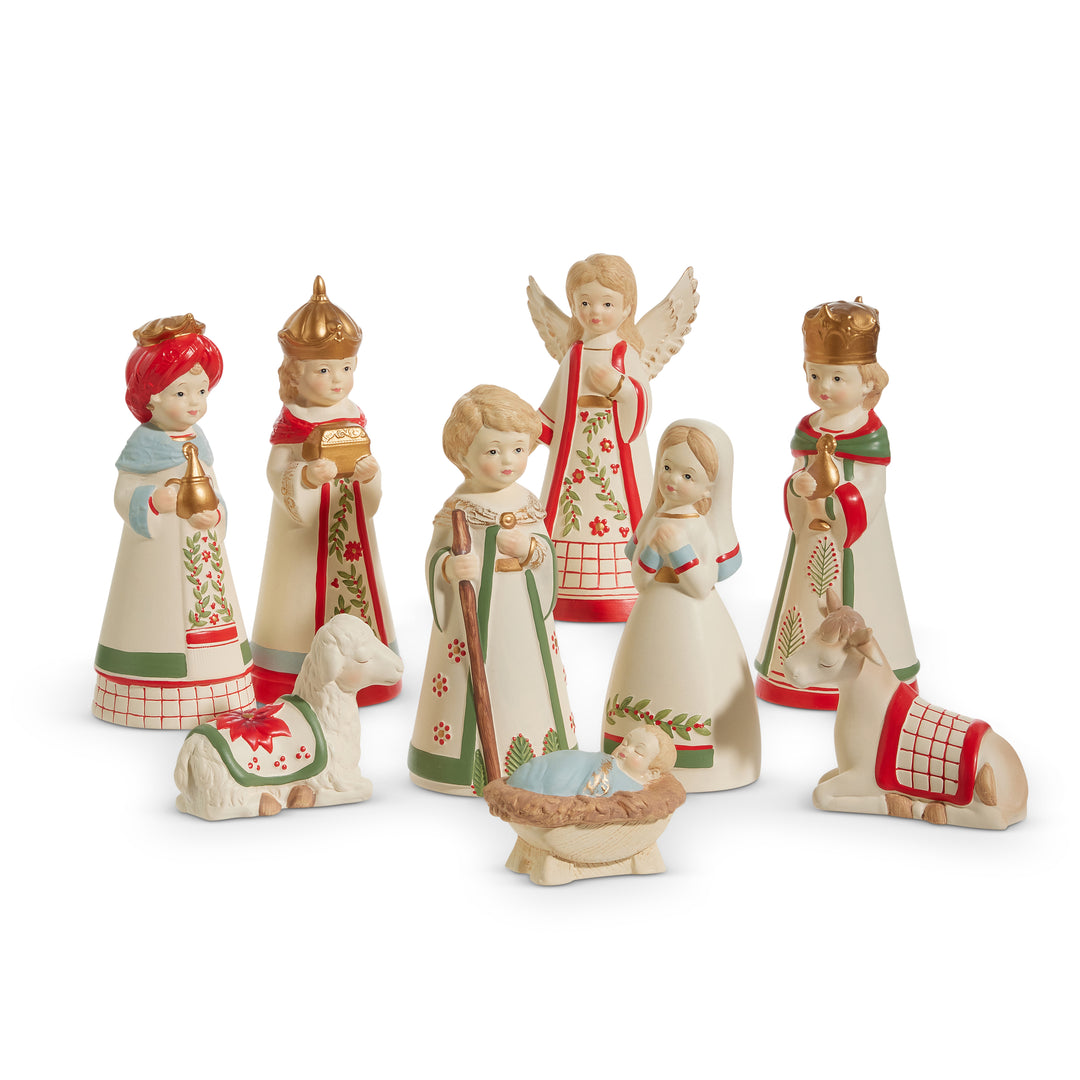 RAZ 9" Holly Leaf Nativity