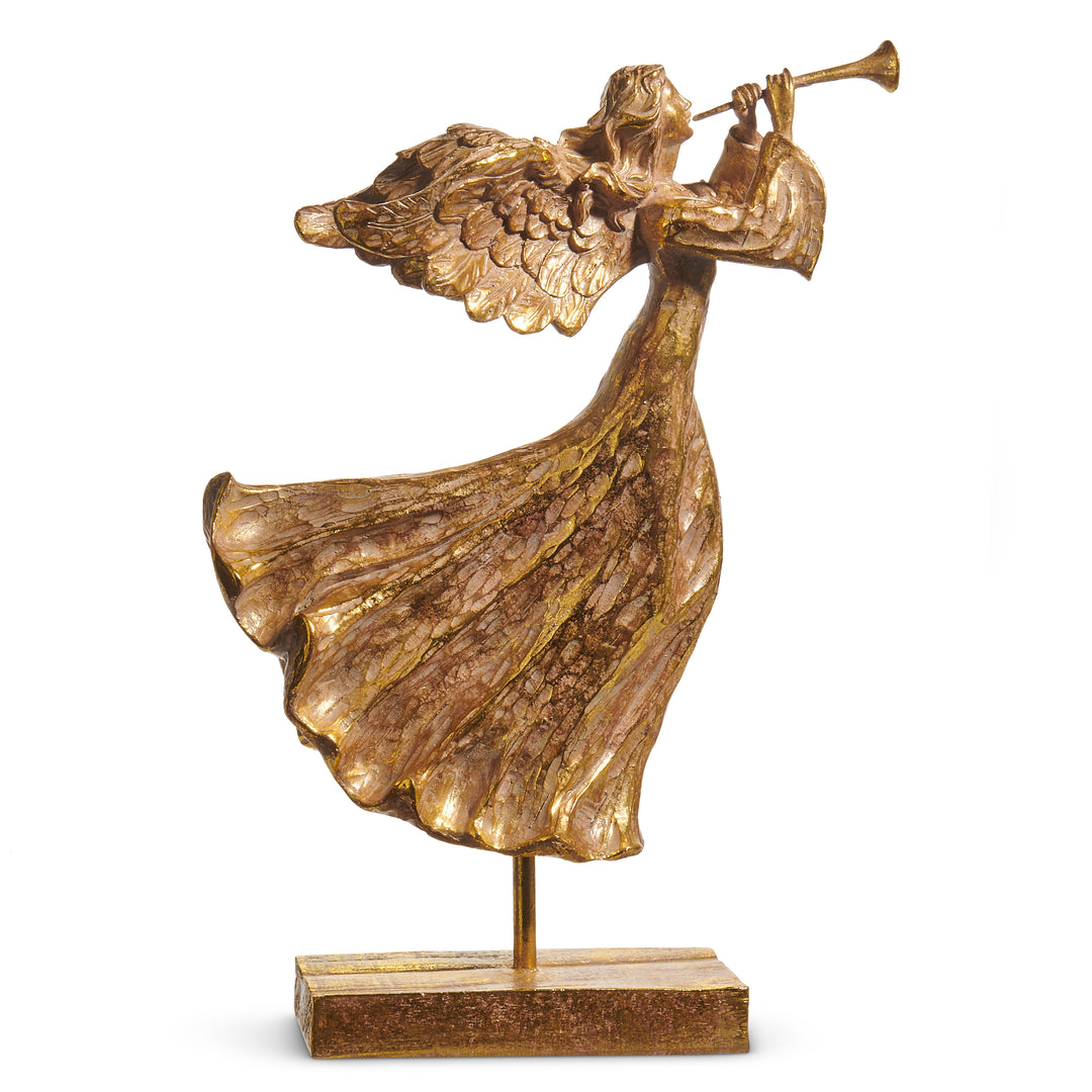 RAZ 17.5" Gold Angel Decor