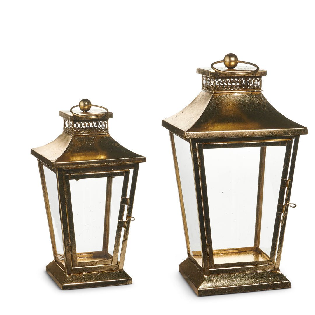 RAZ 18" Gold Lantern - Set of 2