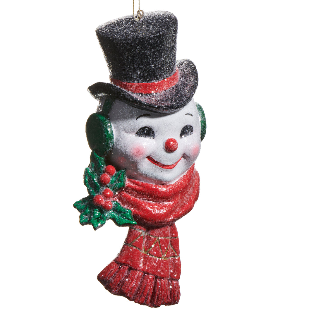 RAZ 7" The Magic of Christmas Snowman Head Ornament