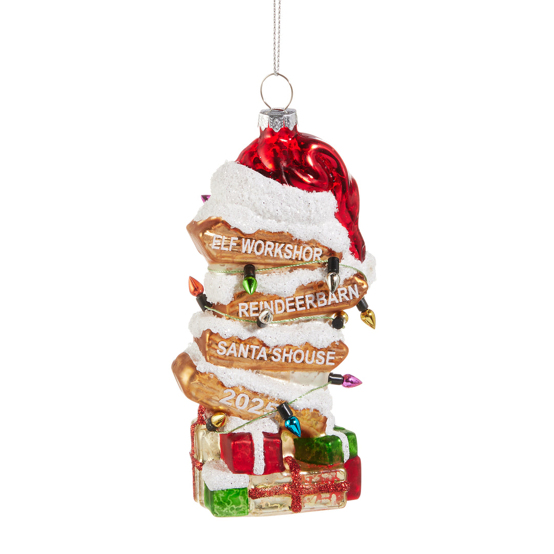 RAZ 5" North Pole Sign Ornament