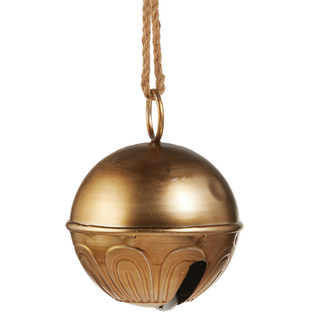 RAZ  8" Gold Sleigh Bell Ornament