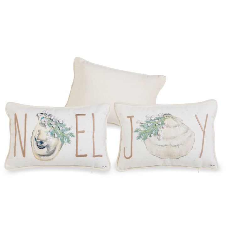 RAZ 12" Seascape Pillow - Choice of Noel or Joy