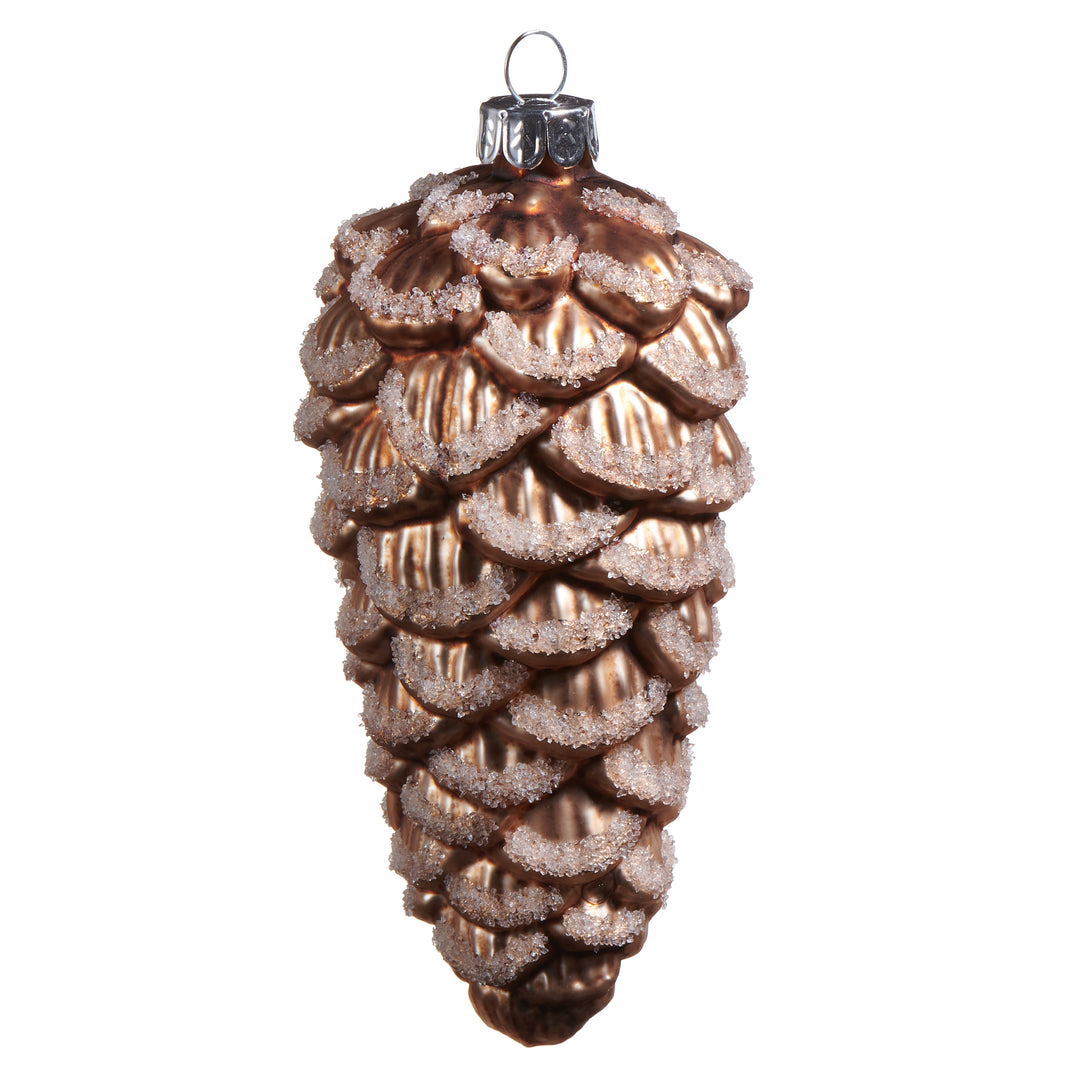 RAZ 5" Iced Pinecone ornament