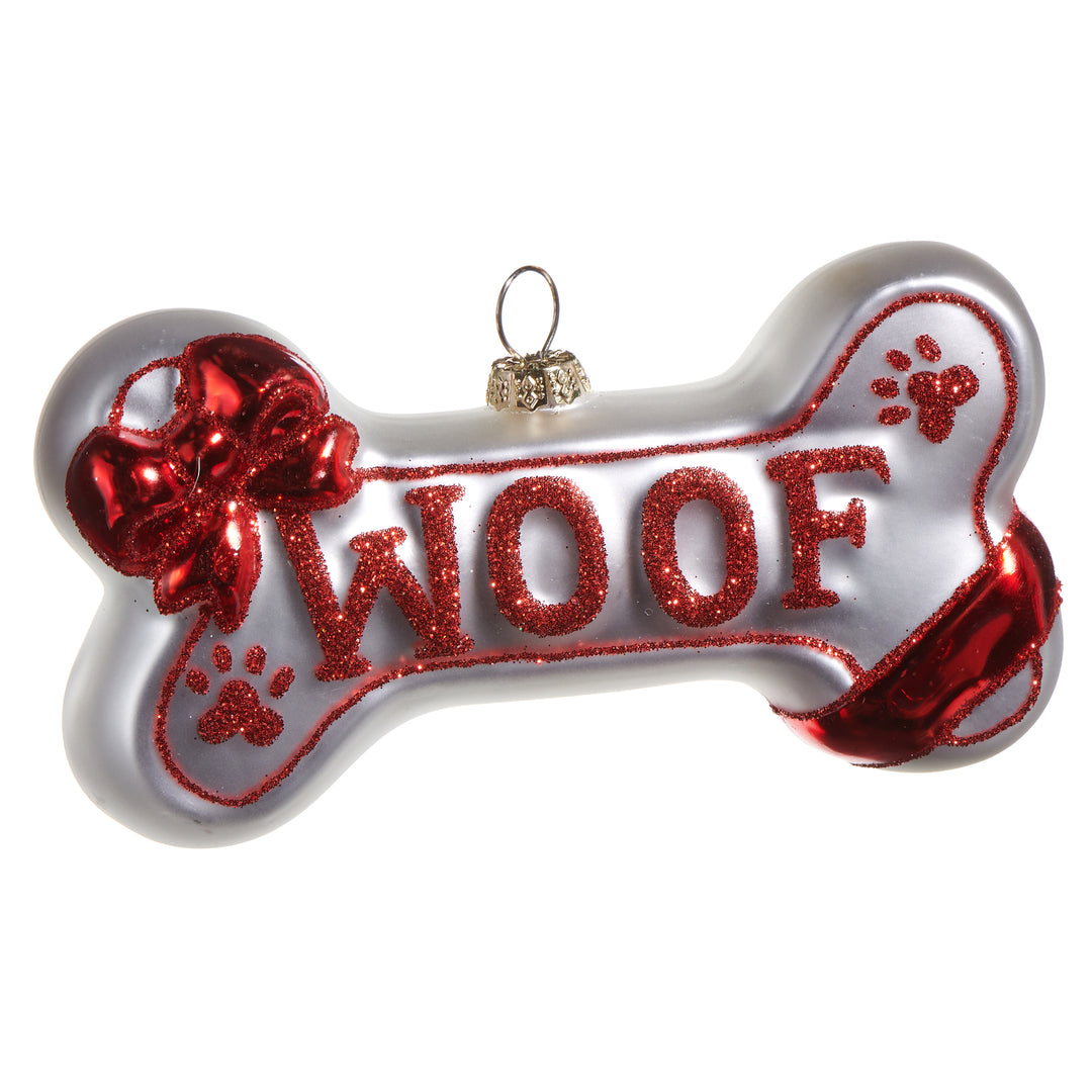 RAZ 5" Woof Dog Bone Ornament
