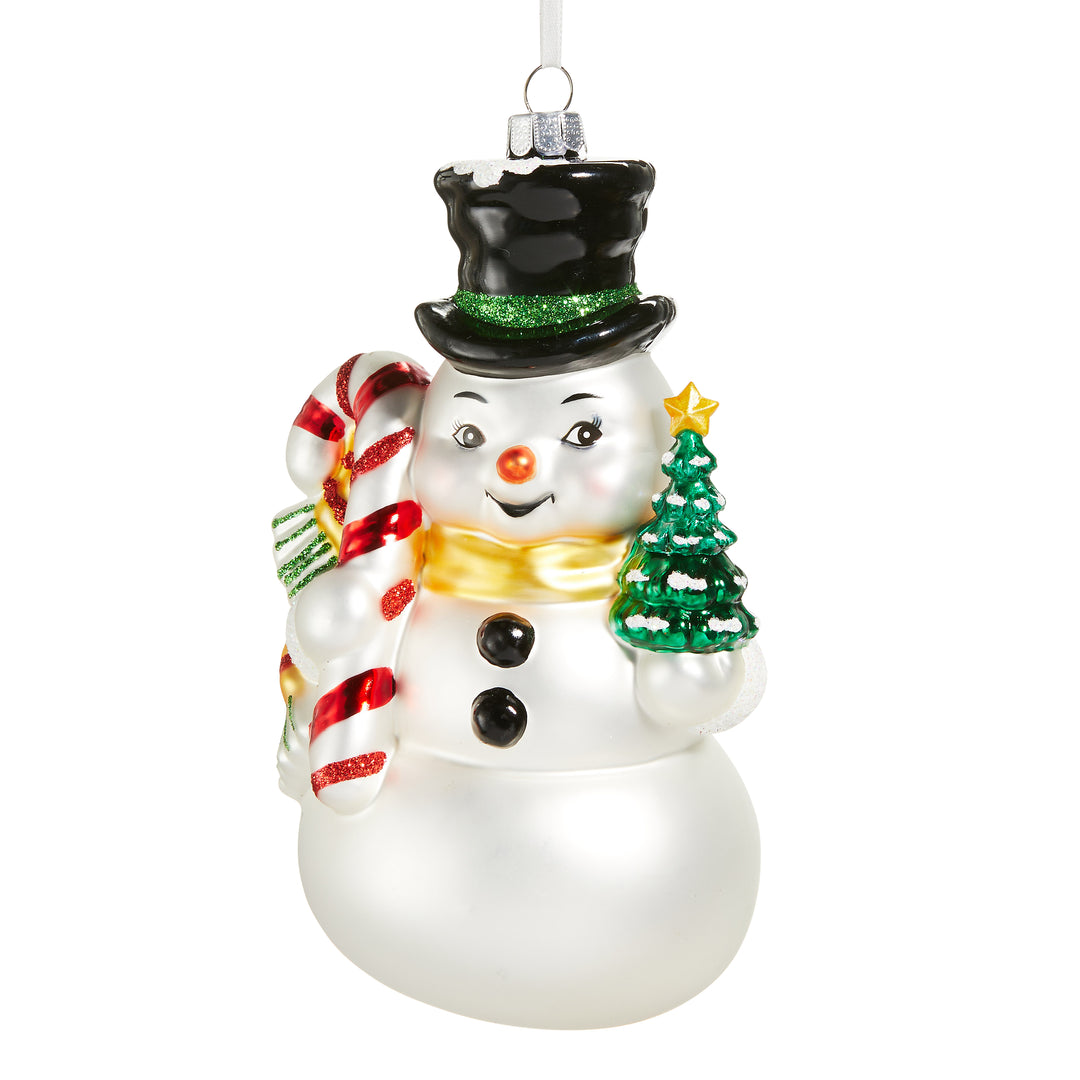 RAZ 6" Quintessential Christmas Snowman Ornament
