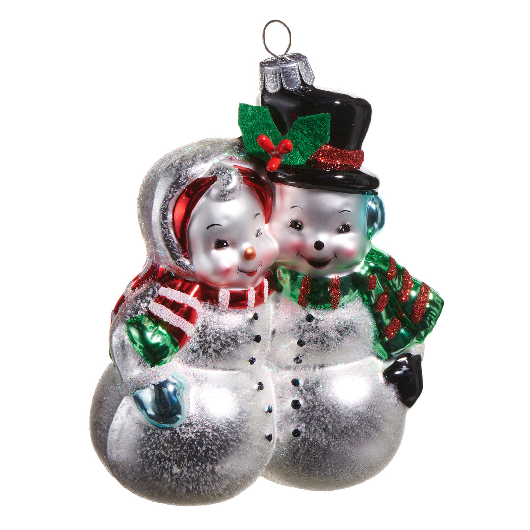 RAZ 4.5" Snow Couple Ornament