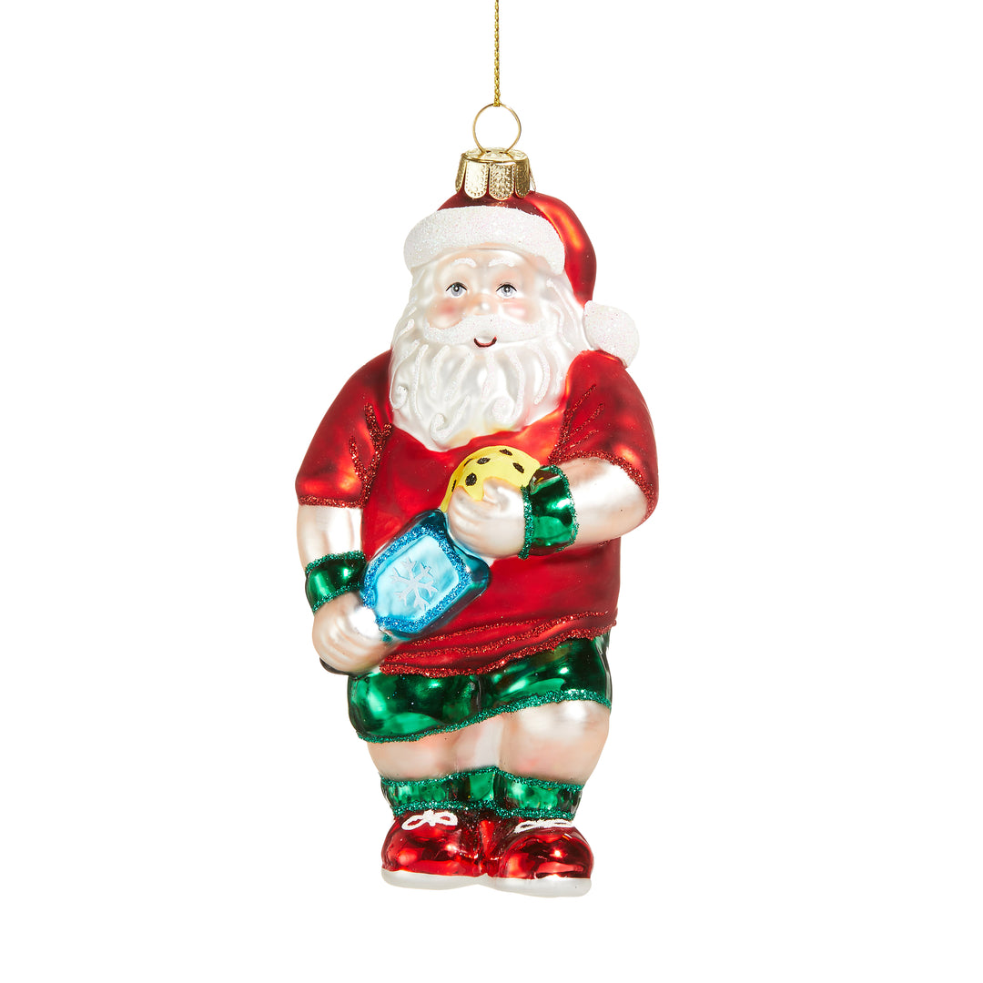 RAZ 5.25" Santa Pickleballer Ornament
