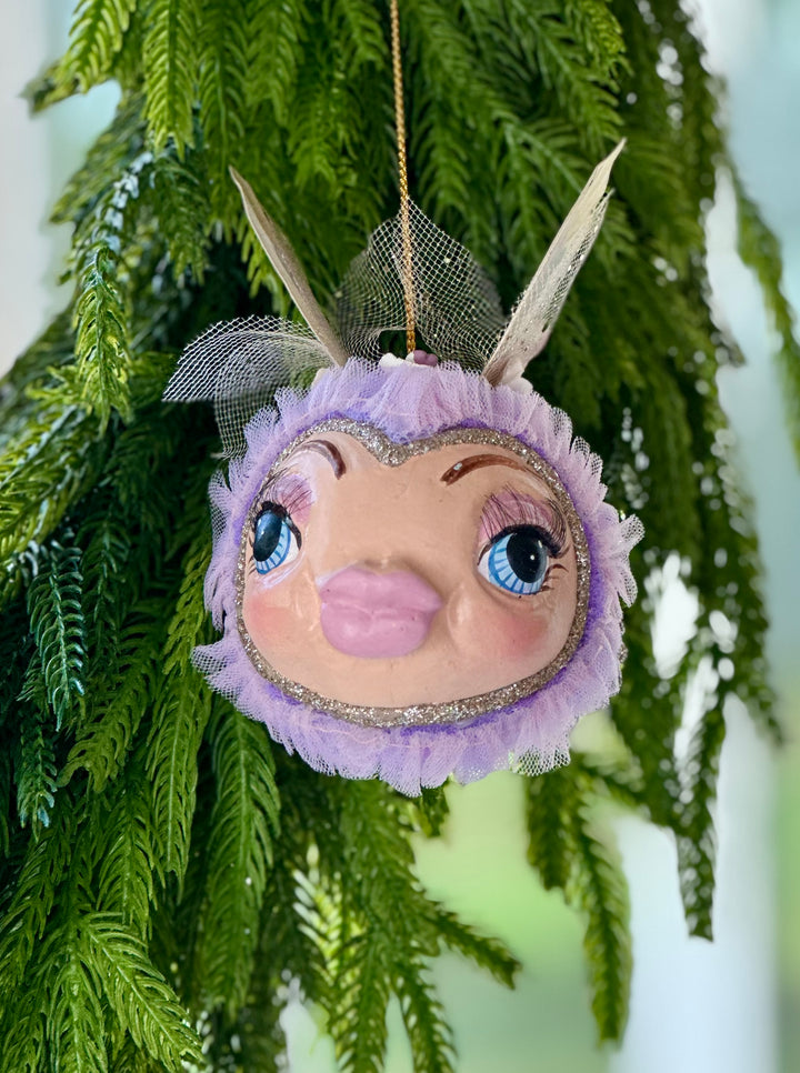 4.5" Sky Tulle Chubby Fairy Fish - Choice of Pink or Purple