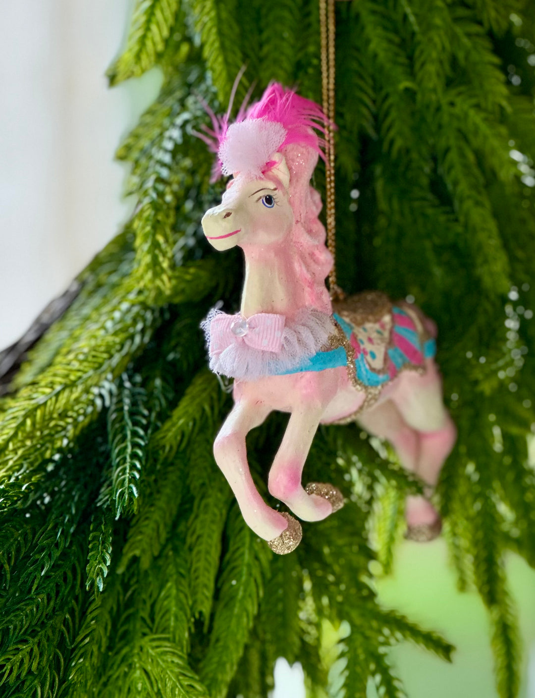 5.5" Cotten Candy Carnival Horse in Pink - Choice of 2 Styles