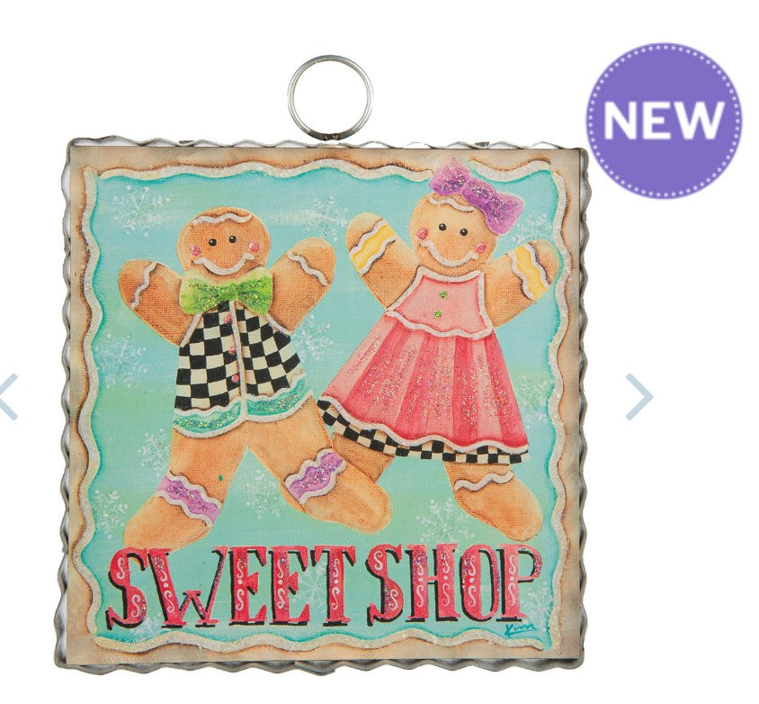 Mini "Sweet Shop" Print Ornament