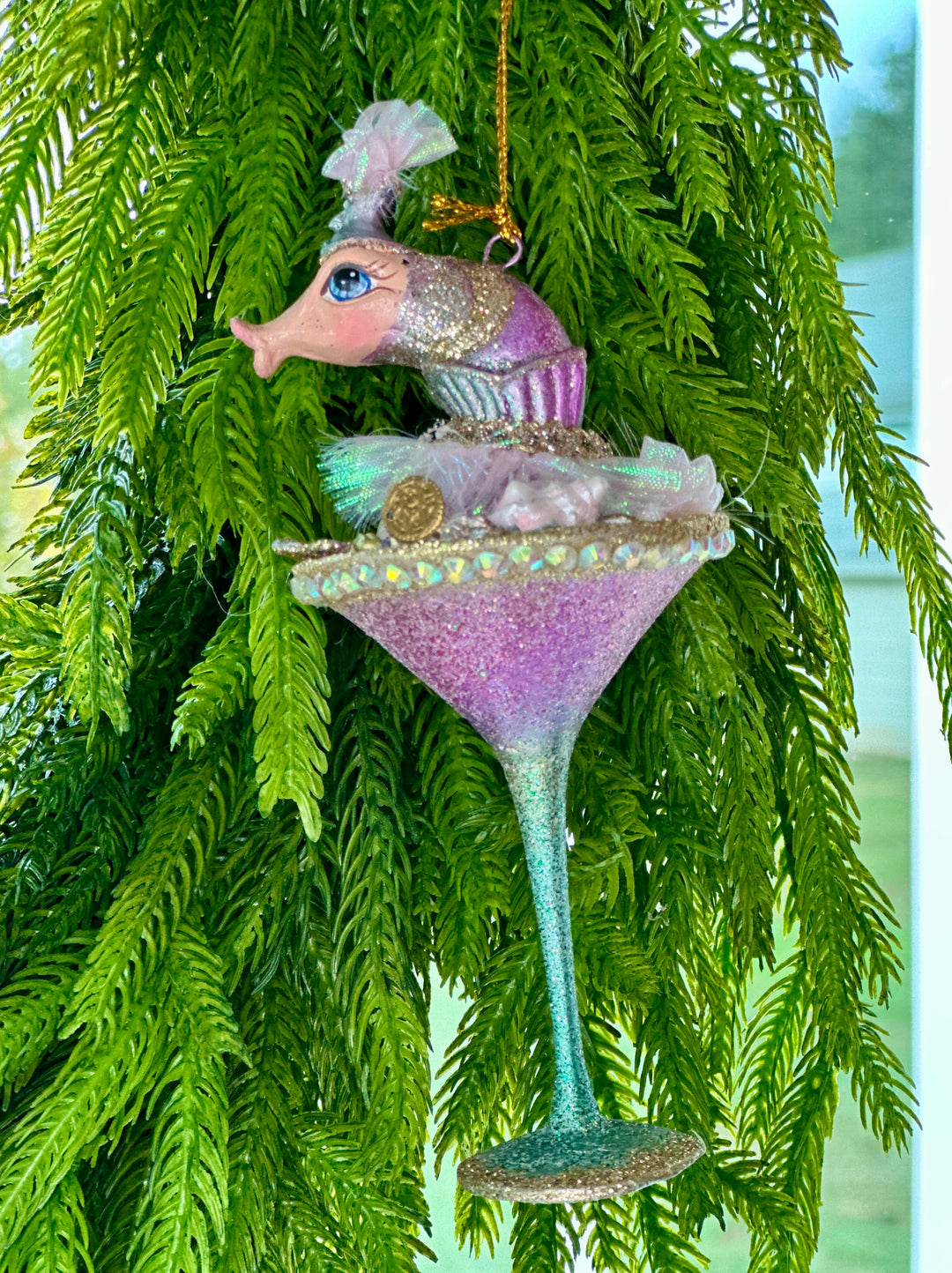 6.25" Treasure Shrimp in Cocktail Glass - Choice of 2 Styles