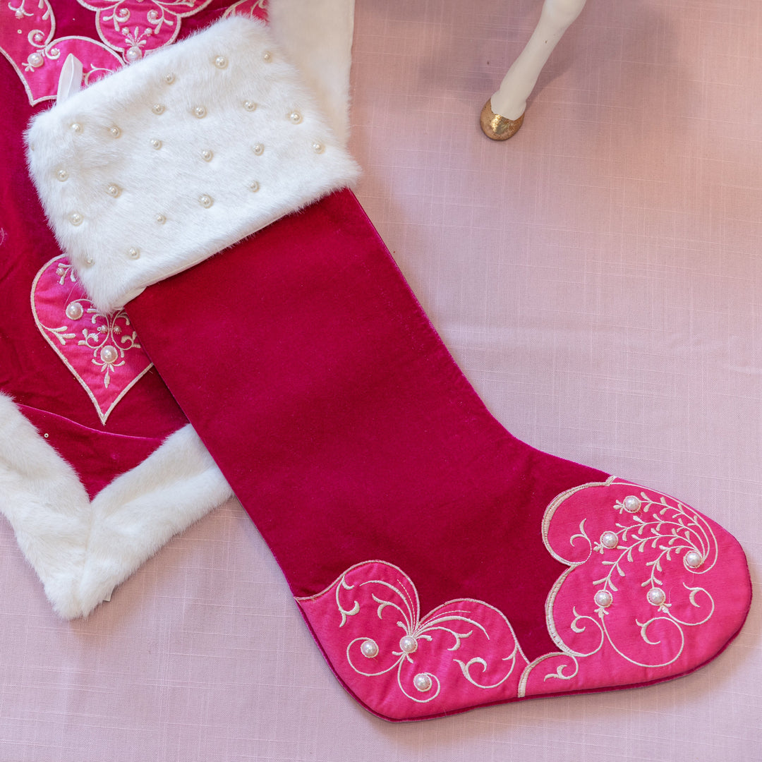 Pink Pearl Couture Stocking