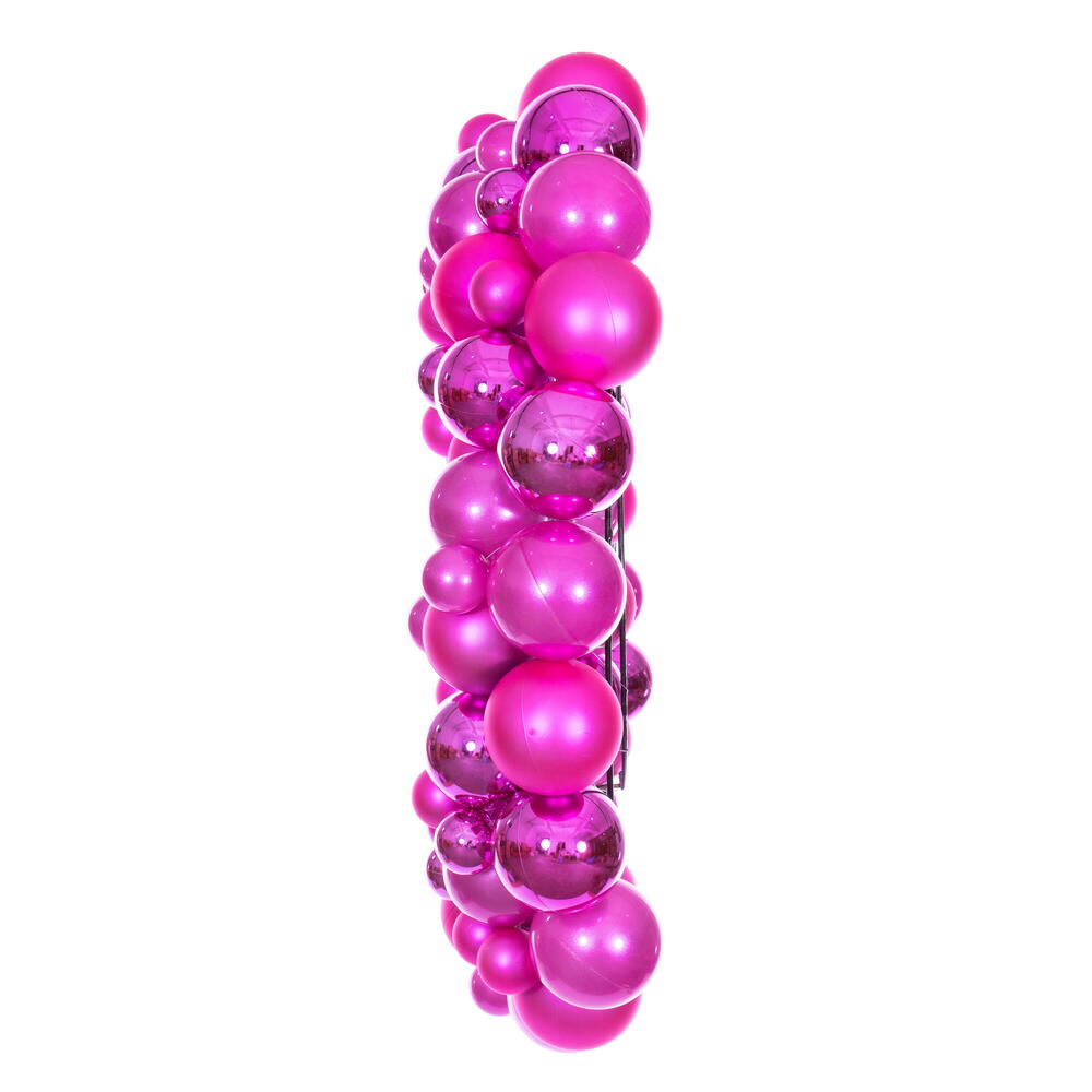 Vickerman 24" Hot Pink Ball Wreath