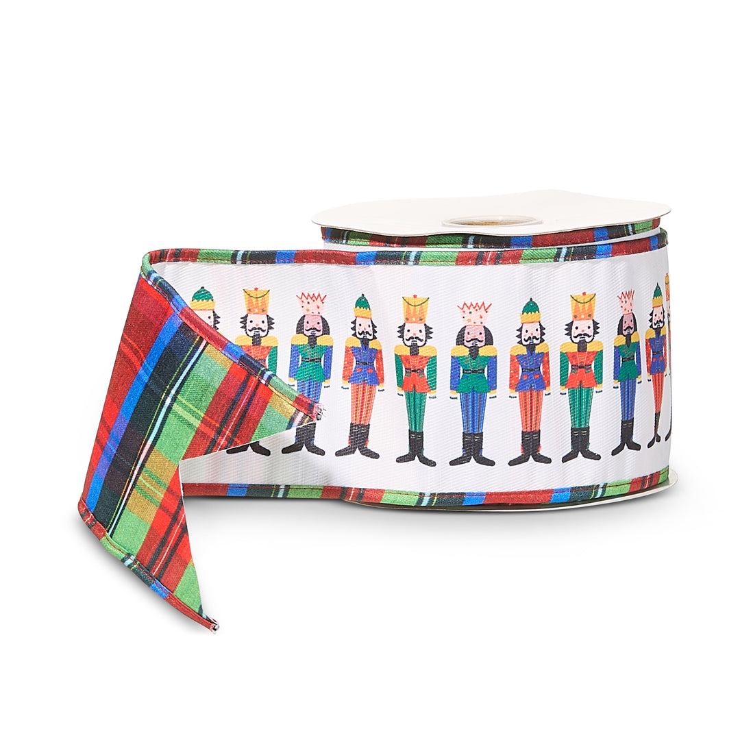 RAZ 4" x 10 YDS Nutcracker Wired Ribbon