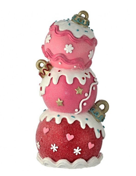 11" Resin Triple Candy Table Ornament