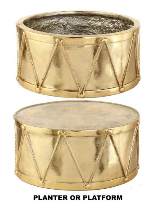 22" MGO Outdoor Royal Court Drum Planter or Stand