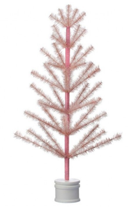 36" Spring Feather Tree with Base - Choice of Pink or Ivory