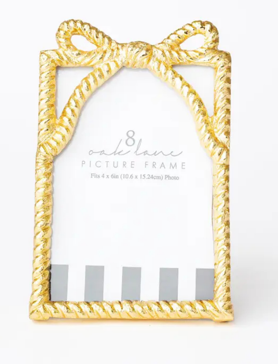 Gold Bow 4x6 Picture Frame