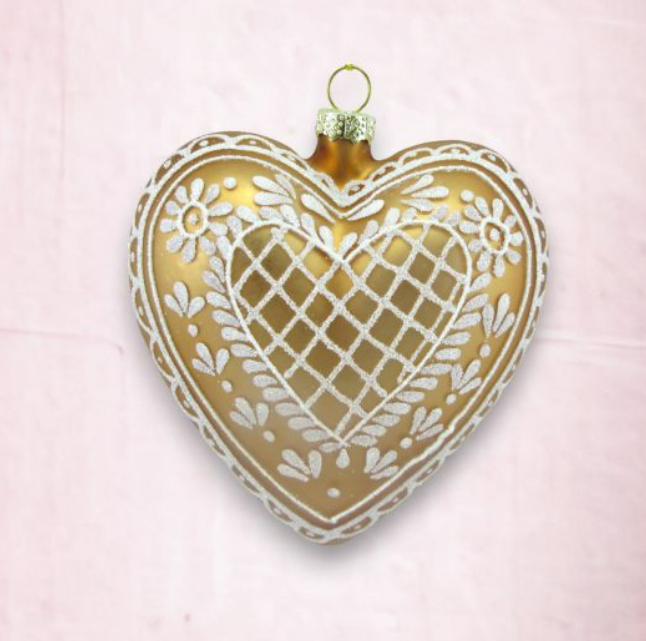 Gingerbread Heart Ornament