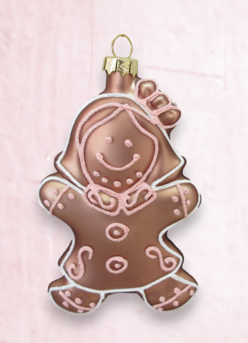 Gingerbread Girl with Piping Ornament