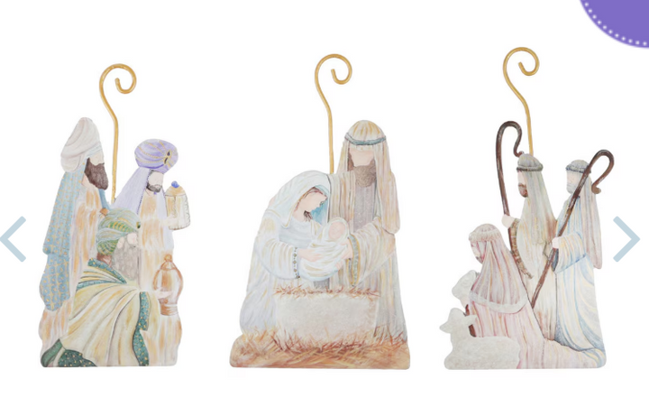 Nativity Ornaments - Set of 3