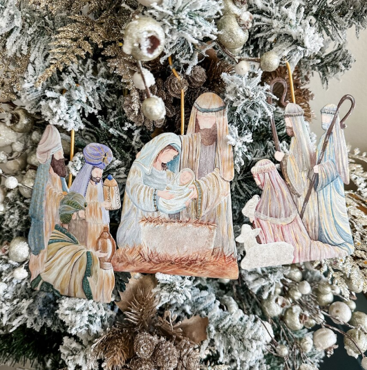 Nativity Ornaments - Set of 3