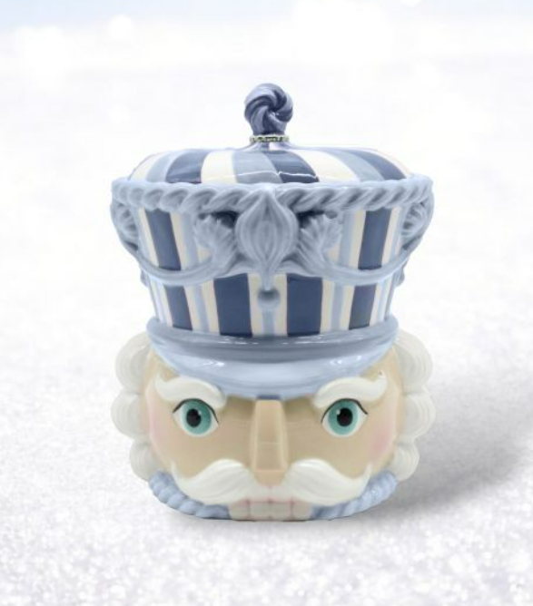 10" Blue Nutcracker Cookie Jar
