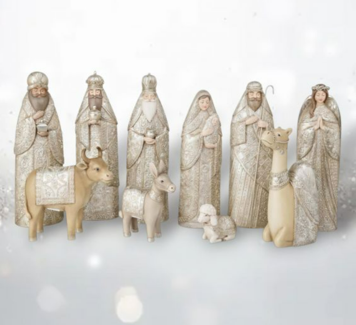 13.5" Nativity Set - 10 pieces