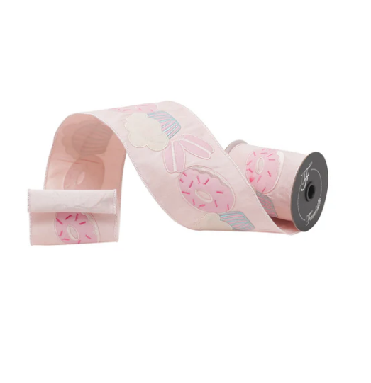 4" x 5 YDS Pink Pastel Patisserie Ribbon