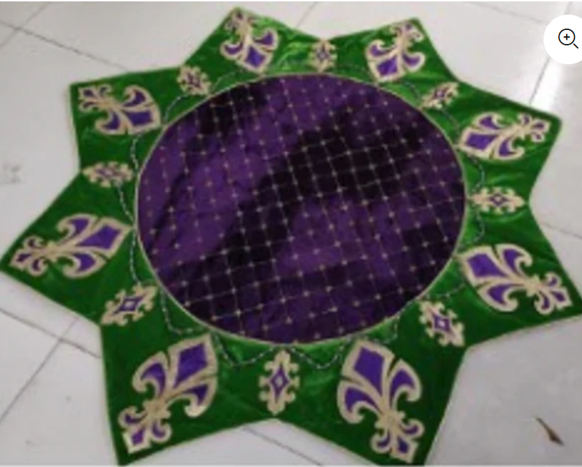 64" Mardi Gras Fleur De Lis Overlay by Nancy Brown