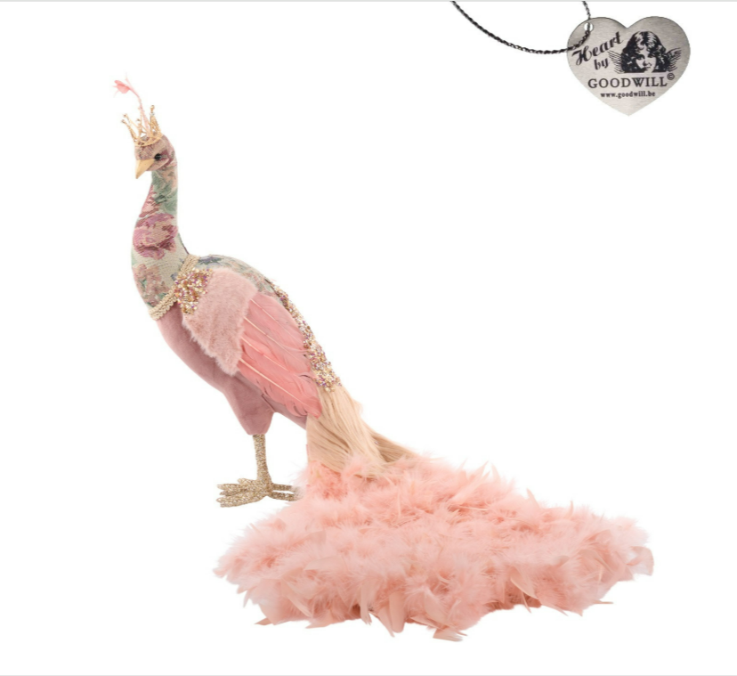 31.5" Brocade Plume Paradise Peaock in Fabric