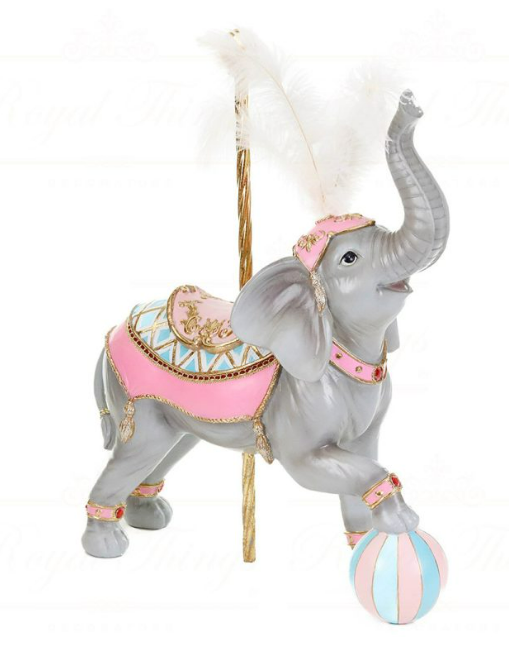 21.5" Cotton Candy Carnival Elephant Tabletop