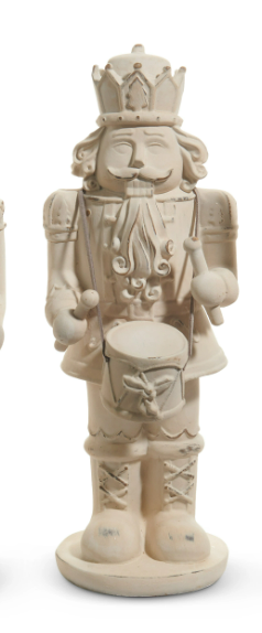RAZ 11.75" Distressed Whitewashed Nutcracker - Choice of 3 Styles