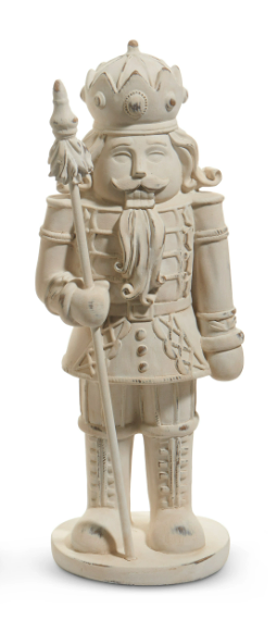 RAZ 11.75" Distressed Whitewashed Nutcracker - Choice of 3 Styles