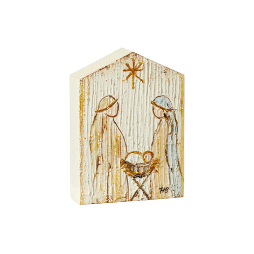 RAZ 7.75" Holy Family Textured Block