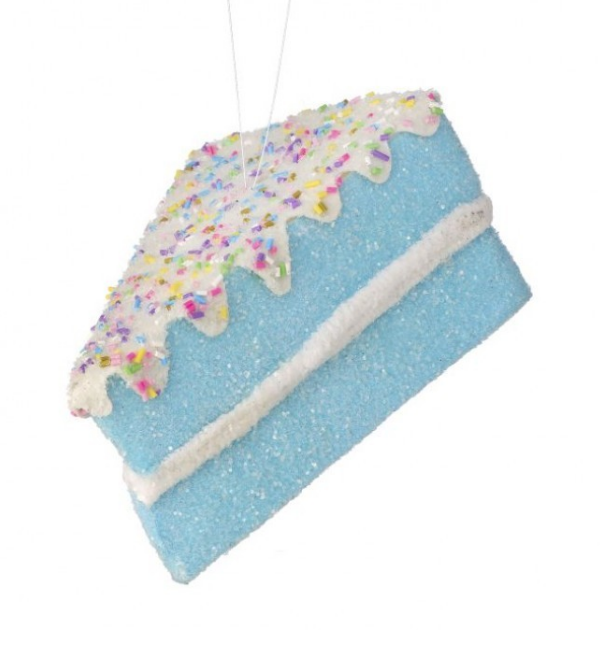 6"  Frosted Sprinkle Ornament - Choose from 3 colors