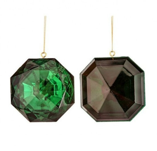 4" Acrylic Precious Gem Ornament - Choice Style and Color