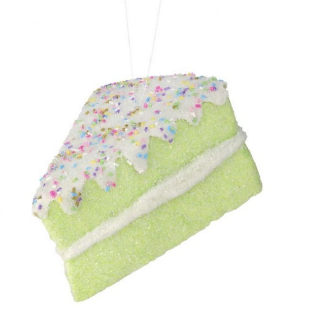 6"  Frosted Sprinkle Ornament - Choose from 3 colors