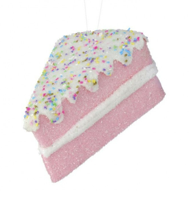 6"  Frosted Sprinkle Ornament - Choose from 3 colors